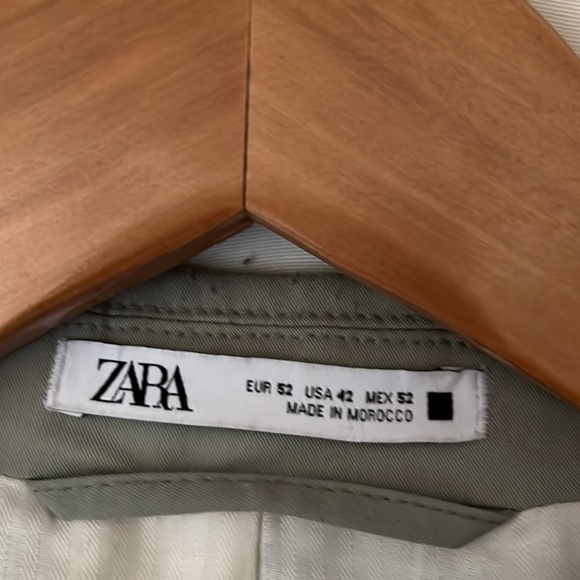 Zara Light Green Blazer - Picture 2 of 4